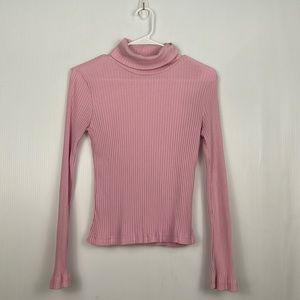 Vintage Y2K Pink Sweater Turtlneck